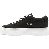 HUGO Red Lyssa nylon detail platform sneakers in black