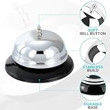 HAADI Reception Call Bell Stainless Steel Hand Held Desk Service Bell view 2