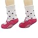 ShoppeWatch 12 Pairs Baby Toddler Socks with Grips Anti-Slip Non-Skid Bottoms For Kids Infant Babies Girls 2T and 3T Walkers BBSK15G