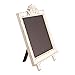 Rustic White Wood Framed - Free Standing Chalkboard (H:9.25 in. x W:12 in.) - Blackboard Sign - Wedding Chalk Board (Distressed White)