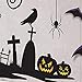 Halloween Cemetery Wall Decor Scene Setters Kit (Pack of 32) - 65