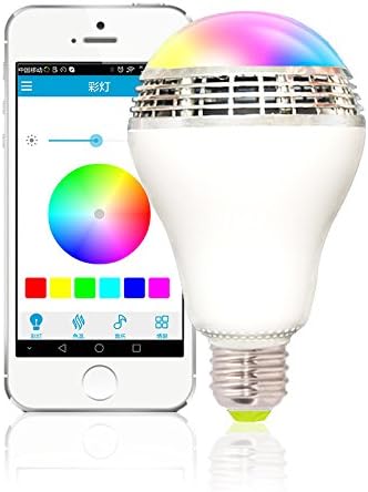 B-AND Smart Bluetooth Light Bulb Speaker E27 LED with RGB Color Changing LED Music Bulb Smartphone App Controlled