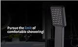 Hairstore Black Square High Pressure Shower Head Handheld Rainfall Water Saving view 4