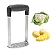 MarxHousehold Kitchen Utensils Stainless Steel Potato Masher, Potato Ricer, Food Grade for Smooth Mashed Potatoes, Cauliflower, Vegetables and Fruits With Ergonomic Horizontal Handle