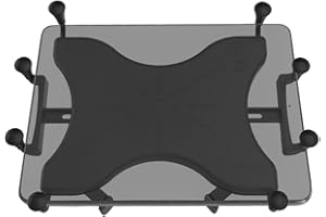 RAM Mounts X-Grip Holder for 12" Tablets RAM-HOL-UN11U Compatible with RAM B 1" and C 1.5" Size Round Ball Bases , Black