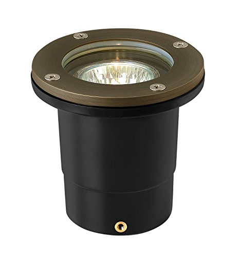 Hinkley Lighting Flat Top Well Light - Flat Top In-Ground Light That Highlights Important Landscape Features and Increases Home Security, Bronze Finish, Hardy Island Collection, 16701MZ (Renewed)