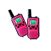 Amanico-Pink-Kids-Walkie-Talkies-Kinds-of-Channel-FRSGMRS-2-Way-Radio-2-miles-up-to-37-Miles-UHF-Handheld-41-In-Length-for-Children-kids-Child-Boys-Girls-Teens-1-Pair-Pink