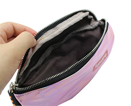 Kids Holographic Fanny Pack Sports Hiking Running Purse Waist Pack Belt Bum Bag