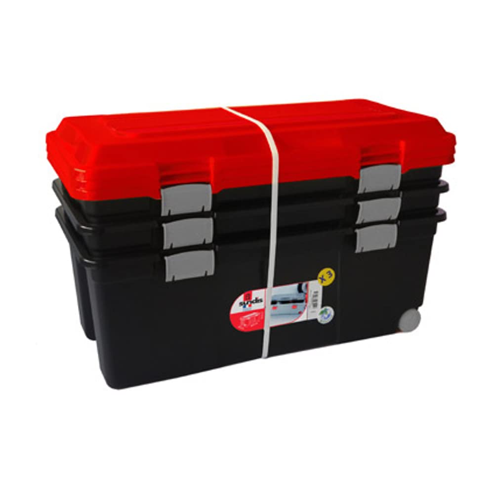 Sundis 77682025 Camper Malle DIY Circled Plastic Black / Red 3 X 75 L