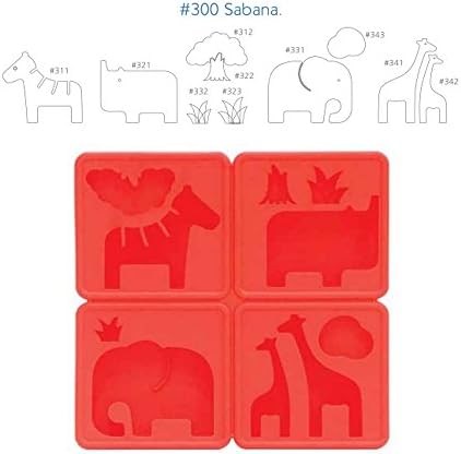 KOODS Chocolate Silicone Molds, Lollipop Hard Candy Making Kit Mold (Giraffe, Elephant, Tree, Rhinoceros, Zebra)
