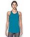 Under Armour Women's UA Microthread Tank Large AQUA BLUE