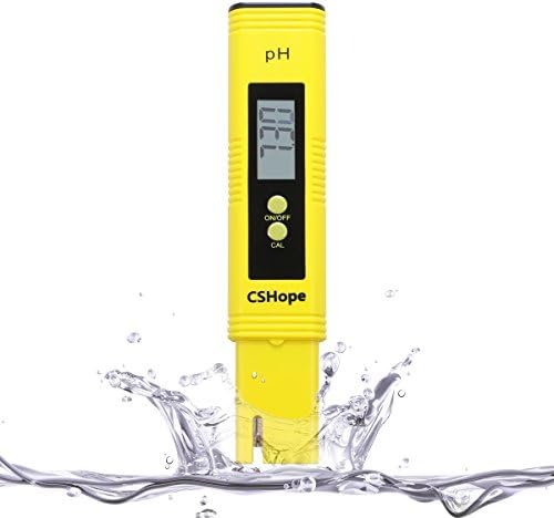 CSHope PH Meter, Digital PH Tester Water Quality Tester for Household Drinking Water, Hydroponics, Aquariums and Pools