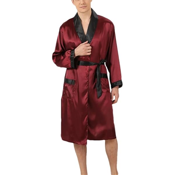 Batas De Invierno Para Hombre, Chal Alargado De Felpa, Liso, Informal