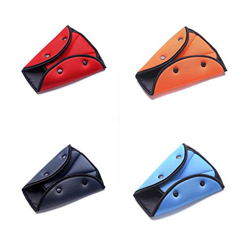 Aolvo Kids Seatbelt Adjuster Universal Kids Seatbelt Cover for Jeep BMW - Car Safety Seatbelt Adjuster Protector Clip Triangle Positioner for Short People, Perfect for Car Motors Truck Bus Vehicle - Thumbnail 4