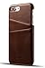 V.Empire iPhone 7 Plus iPhone 8 Plus Wallet Case with Card Holder, Premium PU Leather Card Slots Case, Durable Shockproof Cover 5.5 Inch (Brown)
