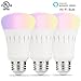 LOHAS LED Smart Light Bulb, WiFi LED Light A19, White and Color Ambiance 60W Equivalent Bulbs, E26 Medium Base RGB Daylight Dimmable Smart Home Lighting, Compatible with Alexa Google Assistant (3Pack)