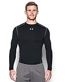 Under Armour Men's ColdGear Armour Compression Crew, Black/Steel, Medium