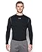 Under Armour Men's ColdGear Armour Compression Crew, Black/Steel, Medium
