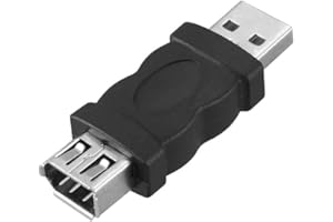 Portable Firewire Ieee 1394 6 Pin Female USB Type 1.1/2.0 A Male Adapter