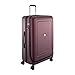 Delsey Luggage Cruise Lite Hard, Large Checked Luggage, Hard Case Spinner Suitcase, Black Cherry Red