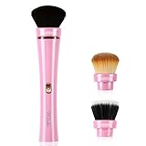 Electric Makeup Brush Set - HAIRBY 360° Rotating Automatic Cosmetic Brush Spinner with Foudation, Blush and Powder Brush Head, Premium Synthetic Fiber Bristles, 2 Adjustable Speeds USB Rechargeable