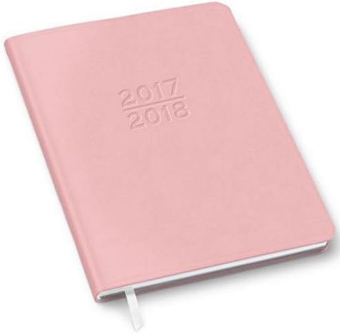 2017-2018 18-Month (Including March 2017-August 2018) Large Light Pink Family Planner Calendar
