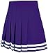 Double Knit Knife Pleat Skirt Purple Youth Medium