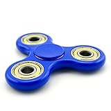Tri-Fidget Spinner Toy Stress Reducer,Hand Spinner Fidget Si3n4 Ceramic Bearing Toys -Perfect for ADD,ADHD,Anxiety and Autism adult Children,Non 3D Printed by Viyaabang（Blue）