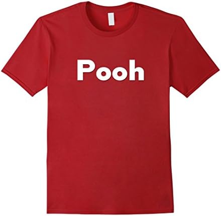 Mens Pooh T-shirt 2XL Cranberry