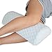Lenora Half Moon Bolster Pillow (Large) Memory Foam Wedge for Legs, Back, HIPS, Knees, and Posture Alignment Firm Sleep Support Relieves Pressure, Tension, Pain, and Cramps