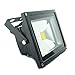 QUANS 20W 12V 24V AC DC Ultra Bright White LED Security Wash Flood Light Floodlight Lamp High Power Black Case Waterproof IP65 Superbright 6000K 6500K (Cool White), 12-24V Input Low Voltage