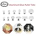 12PCS Aluminum Alloy PDR Glue Puller Tabs Paintless Repair Tools for Car Body Dent Removal (Variety Pack of 6)