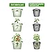 Cesun Square Grow Planter Bag Premium 400 Gram Thickened Fabric Smart Pots 12 Gallon Aeration Fabric Cube with X Stitching Reinforced Handles (12 Gal Green Cube)