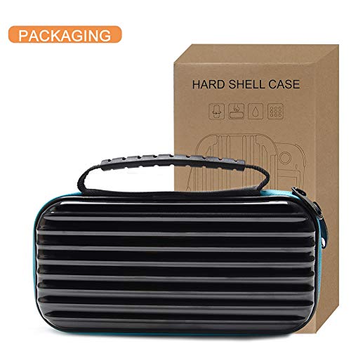 Carrying Case for Nintendo Switch Lite,COCASES Portable Hard Shell with 10 Game Cartridges Protective Travel Case Pouch for Nintendo Switch Lite Console & Accessories, Black