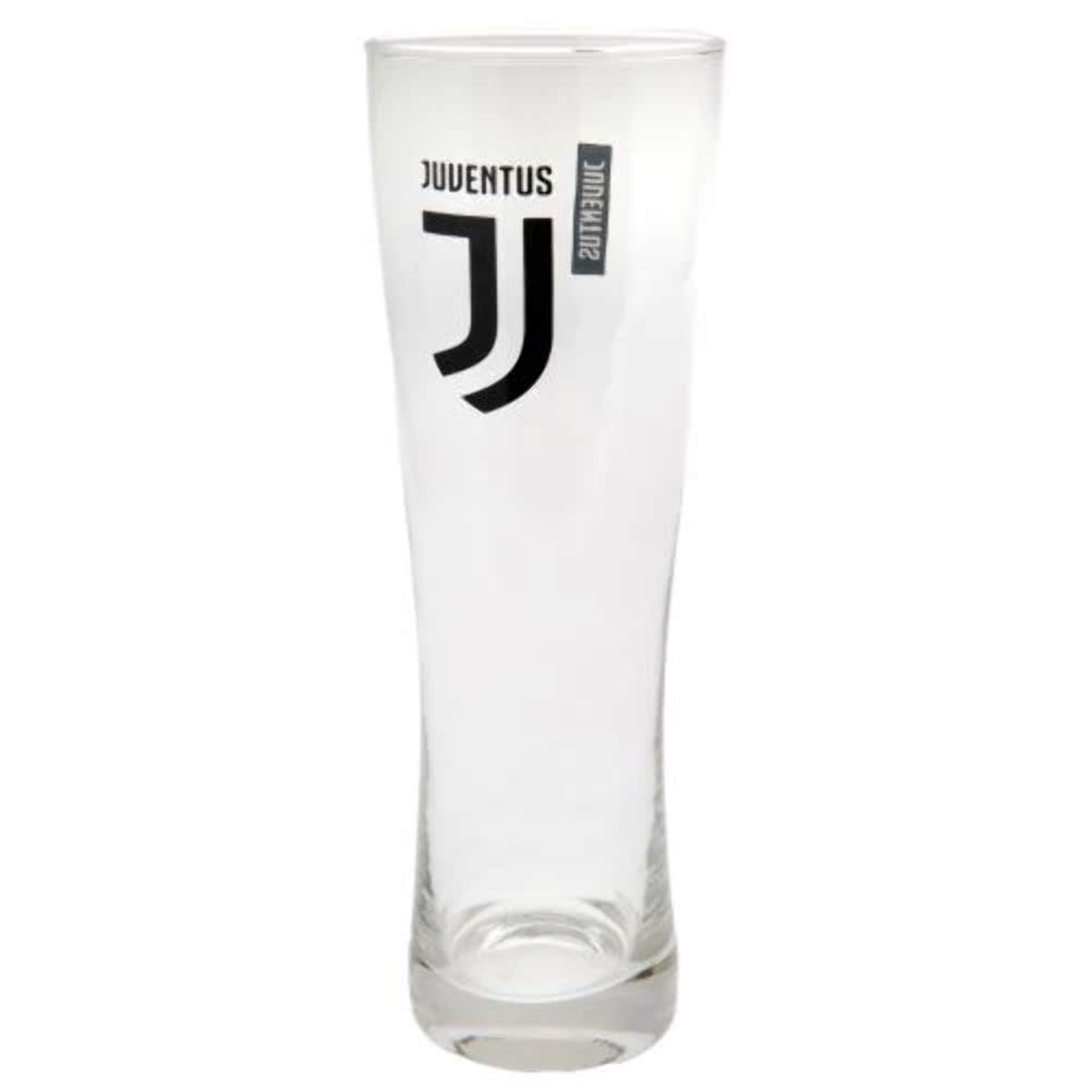JUVENTUS Football Beer Glass/Wheat Glass FC Logo (One Size) (Clear)