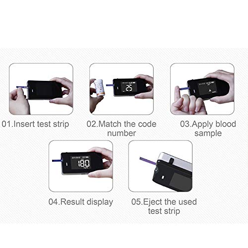 DZWJ Analyzer Blood Glucose Meter Cholesterol Meter Uric Acid TES Test Paper Hemoglobin Meter Cholesterol Meter for Diabetes Monitoring - Thumbnail 2