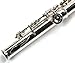 SOLID SILVER HEAD JOINT 16 KEYS CLOSED HOLE FLUTE WITH ITALIAN PADS & WOOD CASE