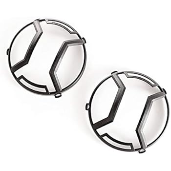 Rugged Ridge 11230.12 Black Elite Headlight Euro Guard (TXT.Blk; 07-18 JK/JKU)