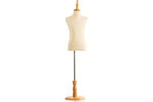 FRENZYBIRD Kids Mannequin Mannequin Child Display Body Bust Forms Child Dress Form with Wood Stand for Clothing Dress Jewelry Display (6 Years Old)