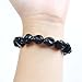 Black Skeleton Bracelet, Tiny Skull Bracelet, Skull Orange Bracelet (B0215-Black)