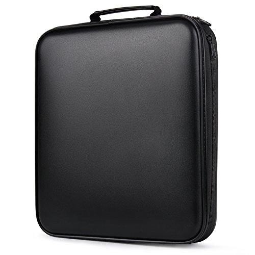 COOFIT CD Case, 160 Capacity DVD Case CD Wallets Storage Organizer Flexible Plastic Protective DVD Storage