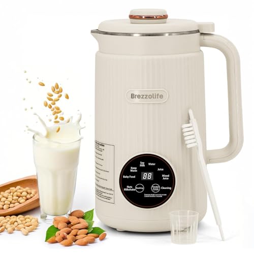 Photo 1 of *MINOR DAMAGE - USED*
Nut Milk Maker,40oz Large Capacity Stainless Steel Automatic Soy Milk Machine for Homemade,Oat,Plant-Based Milk and Non-Dairy Beverages Almond Cow Milk Machine with Delay Start,Self Cleaning (White)