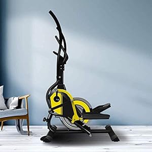 BZLLW Elliptical Machine,Indoor Elliptical Cross Trainer and Stepping Machine with 8 Resistance Levels Adjustable,Multifunctional Cross Trainer,for Home/Gym