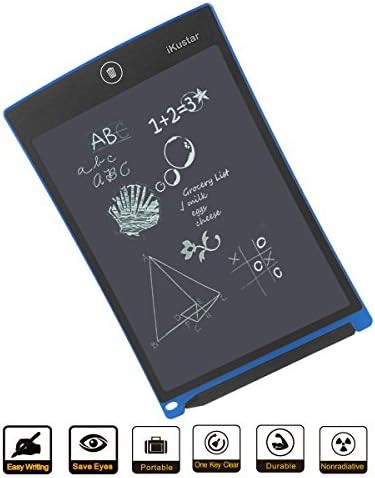 Writing Tablet iKustar 8.5-Inch LCD Electronic Graphic Durable Drawing And Writing Board With Pen for Office Home (Blue)
