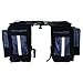 M-Wave Bicycle Cycling Triple Pannier Bag, Black