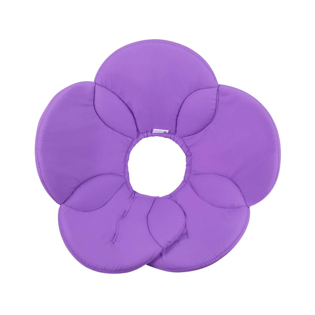 Pet Recovery Collar Adjustable Dog Cone Collar Soft Collar for Cats - Elizabethan Collars Dog Cones After Surgery for Dogs Cats Pets (Purple)