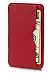 Vaultskin CHELSEA Mens RFID Blocking Slim Leather Card Wallet - Minimalist Front Pocket Cardholder in Carmine Red