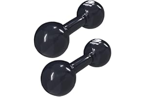 Rmg8 Fit - PAR HALTER 3KG EMBORRACHADO BOLA PRETO