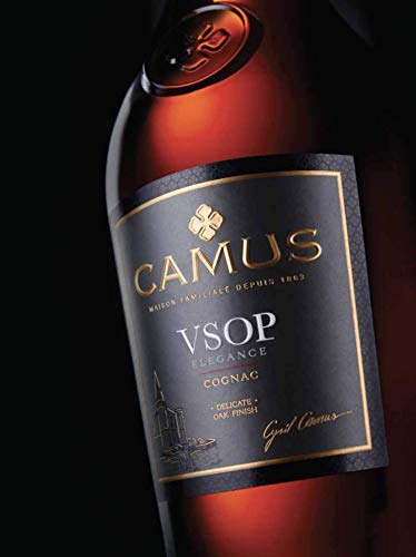 Camus VSOP Elegance Cognac mit Geschenkverpackung mit 2 Gläsern Cognac - 70cl 40° - Familienbesitz seit 1863 – Bild 5