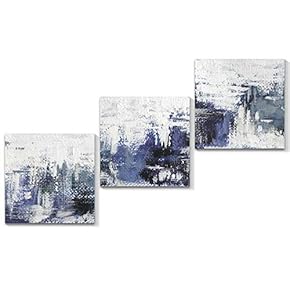 signwin 3 Piece Canvas Wall Art Abstract Color...
